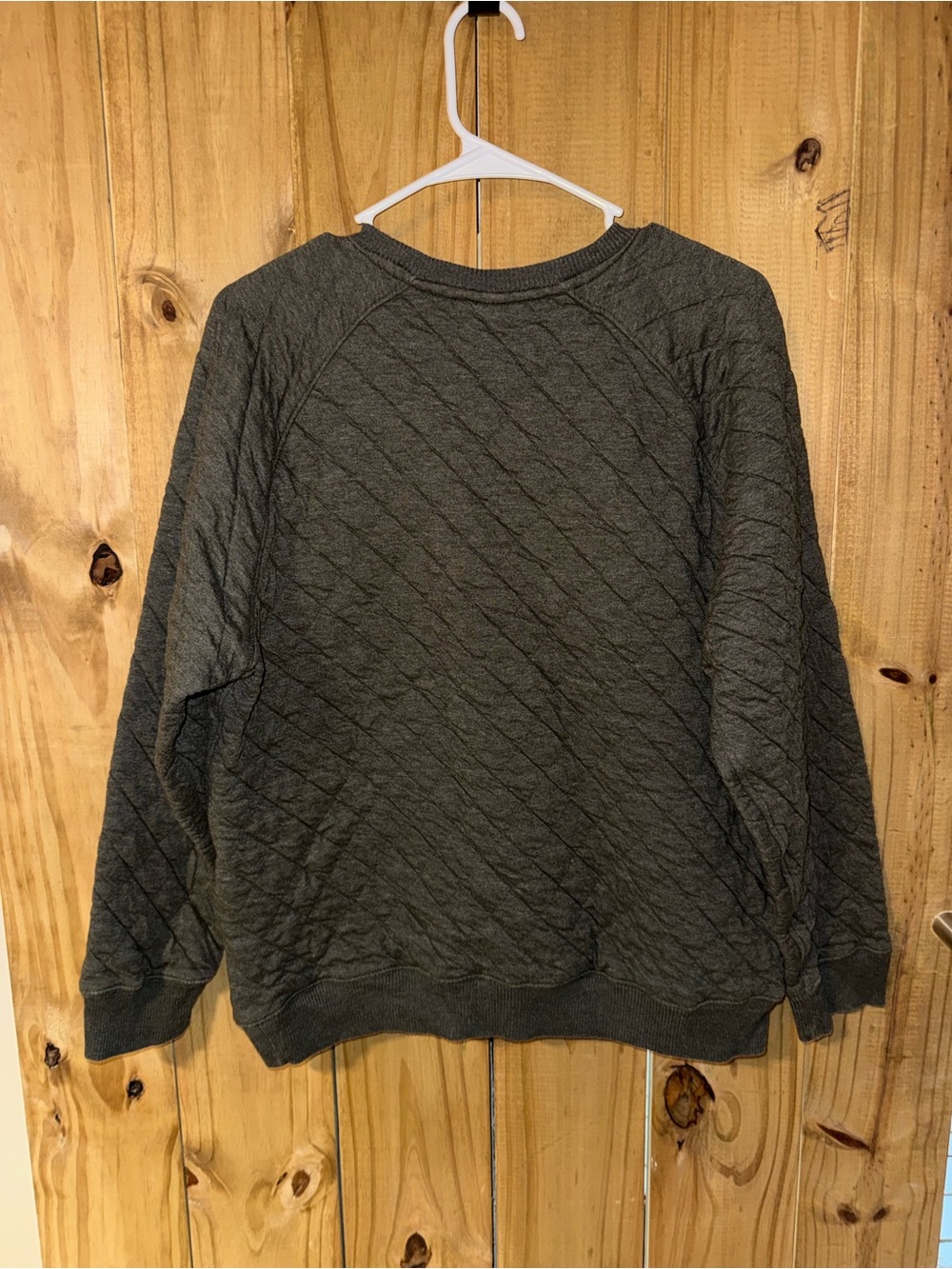 Eddie Bauer Quilted Crewneck Sweatshirt - Gray - Picture 4 of 4